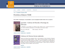 Tablet Screenshot of periodicos.uesb.br